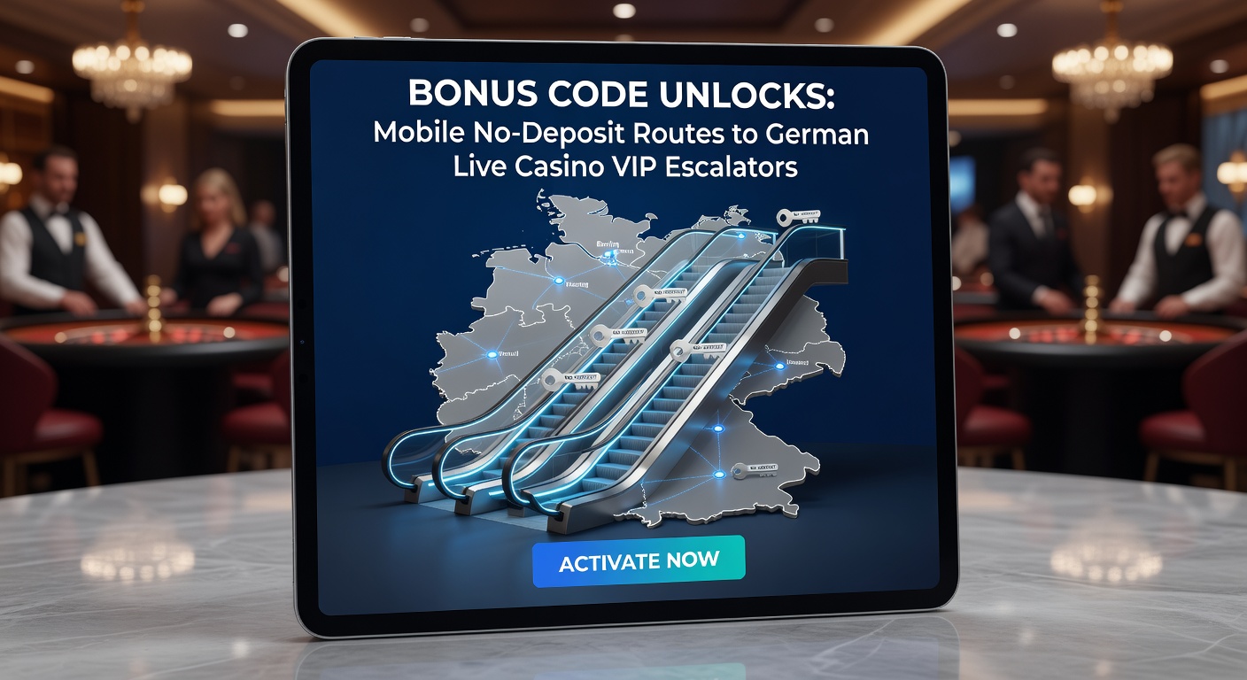 Smartphone mit Bonuscode-Eingabe auf einem Live-Casino-App-Bildschirm, das VIP-Türen symbolisiert