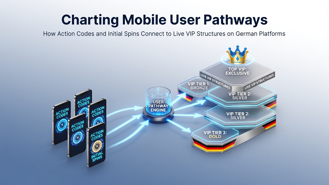Darstellung mobiler Nutzerpfade in deutschen Casino-Plattformen mit Fokus auf Codes und Spins