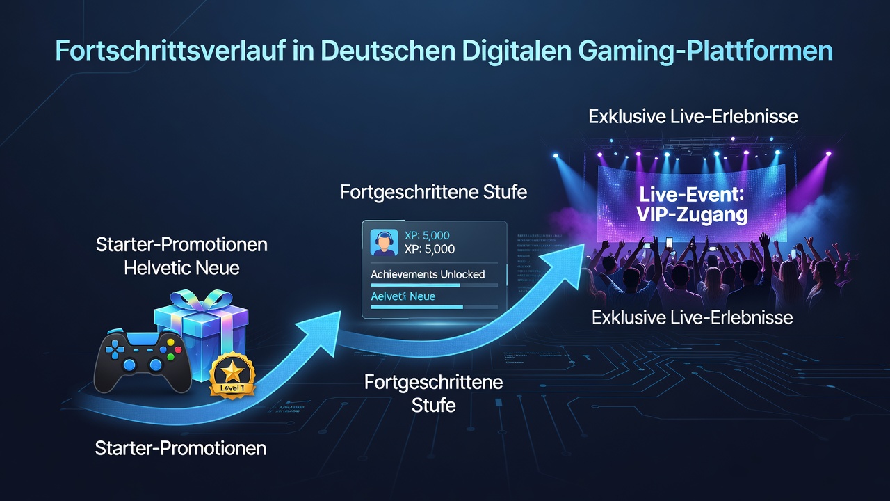 Visualisierung der Nutzerfortschritte von Starter-Promotionen zu VIP-Live-Events in deutschen Online-Gaming-Plattformen