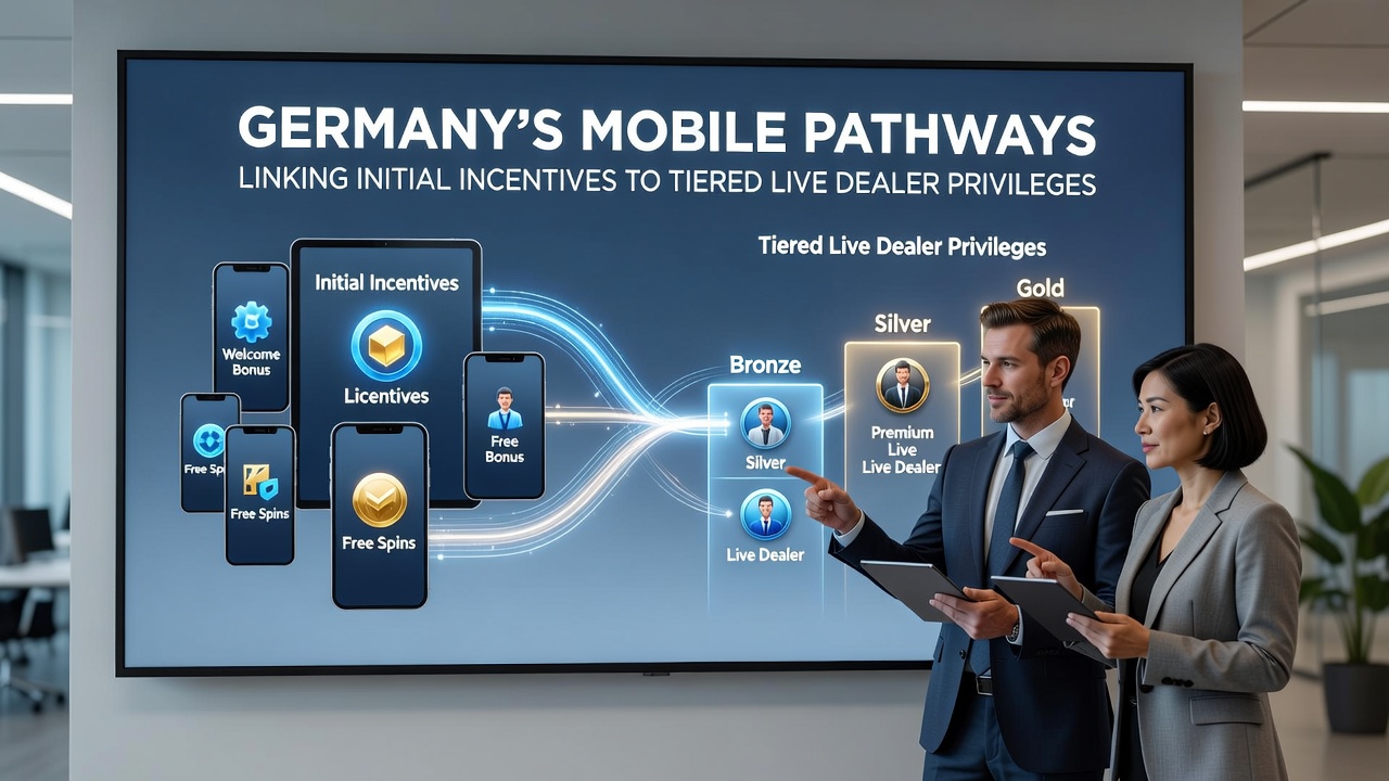 Mobile Casino-Plattformen in Deutschland zeigen gestufte Zugänge zu Live-Dealer-Bereichen