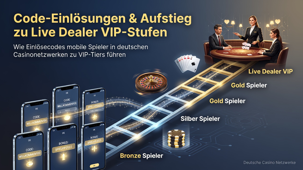 Mobile Spieler lösen Aktionscodes ein und steigen in VIP-Tiers bei Live-Dealern auf deutschen Casino-Plattformen auf