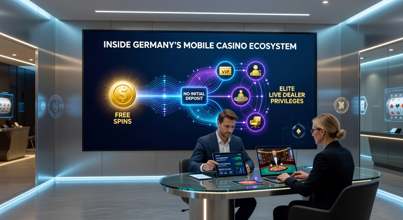 Übersicht über mobile Casino-Plattformen in Deutschland mit Fokus auf No-Deposit-Angebote und Live-Dealer-Zugänge