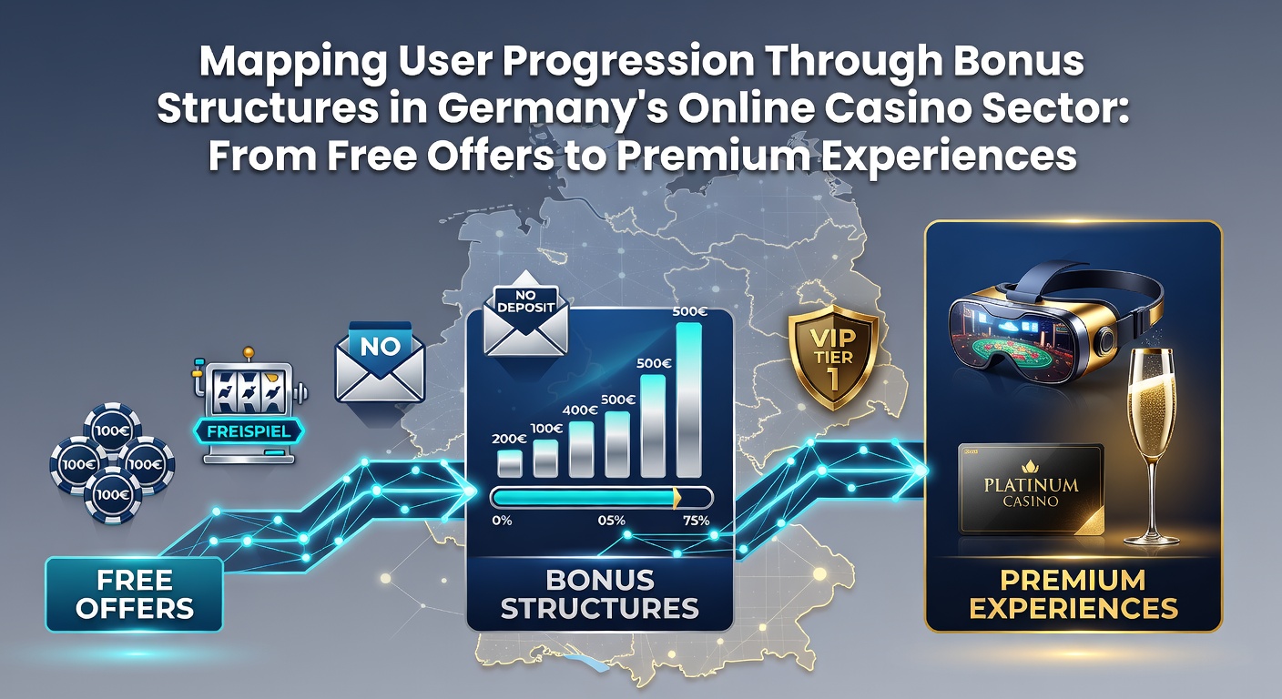 Darstellung der Nutzerprogression durch verschiedene Bonusstufen im deutschen Online-Casino-Markt