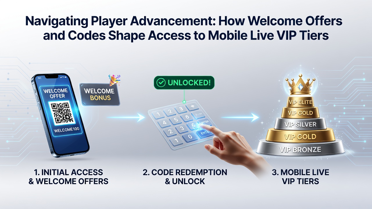 Darstellung von VIP-Tier-Progression und Bonus-Code-Einlösung auf mobilen Geräten