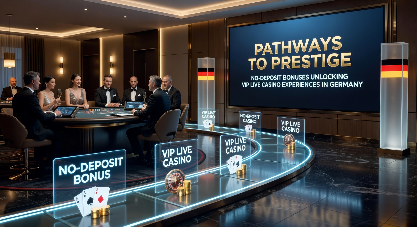 Nahaufnahme eines VIP-Blackjack-Tisches in einem Live-Casino, mit Chips-Stapeln, eleganten Spielern und einem Dealer in Smoking, der den Prestigefaktor unterstreicht