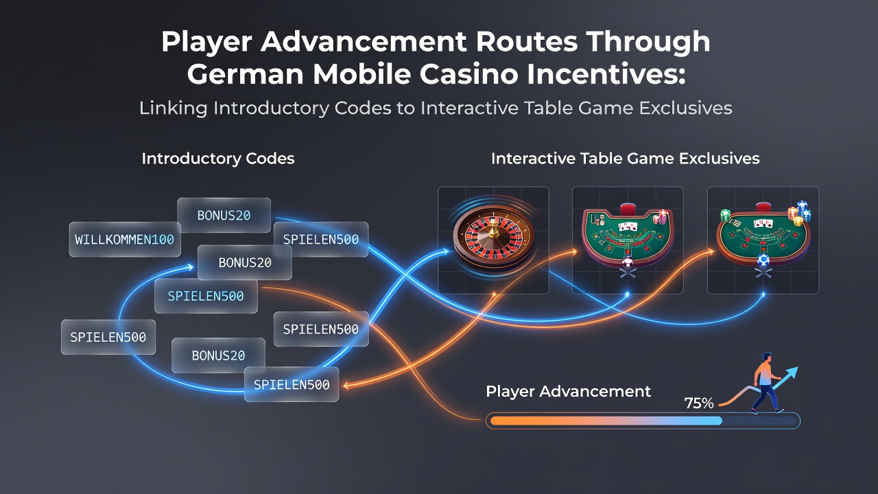 Darstellung von Spielerfortschrittswegen in deutschen mobilen Casinos mit Fokus auf Codes und Tischspiele