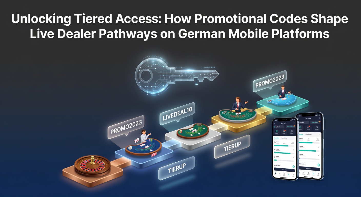 Darstellung gestaffelter Zugänge durch Aktionscodes zu Live-Dealer-Angeboten auf deutschen Mobilplattformen